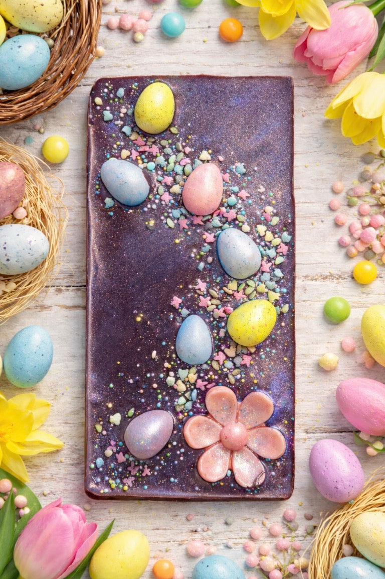 🐰 Easter Bunny Chocolate Bar – Gourmet White Chocolate Basket Filler