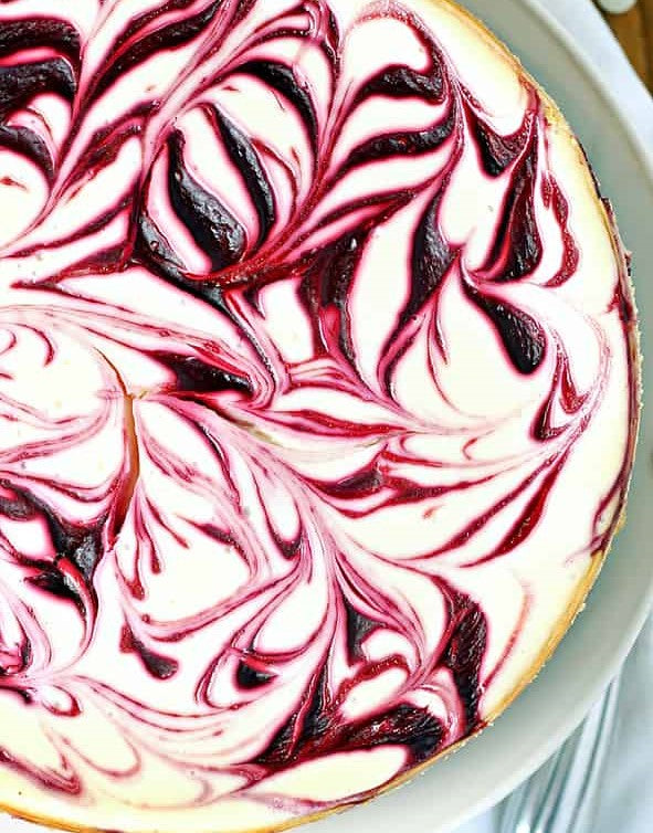 White Chocolate Raspberry Cheesecake