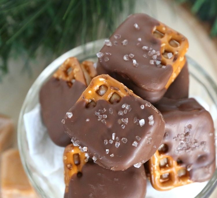 Salted Caramel Pretzels
